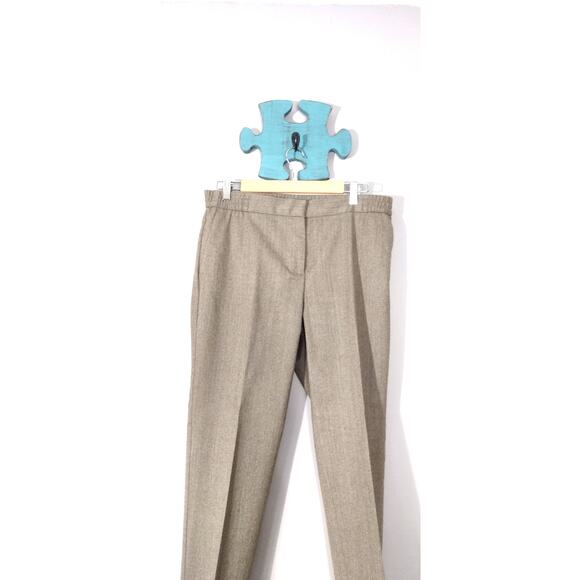 Talbots Womens Brown Italian Flannel Lined Trousers Slacks Pants Size 10 - Picture 6 of 13